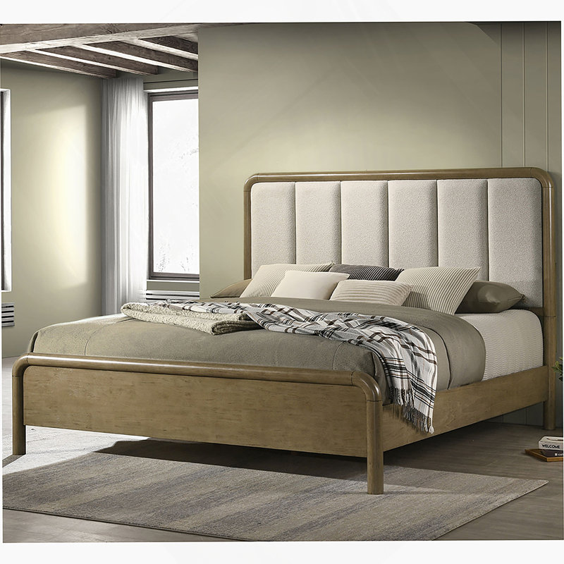 Nutmeg Upholstered  Bed
