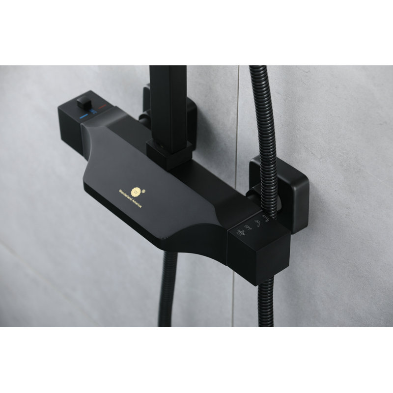 All-In-One Kit with Rough in-Valve, Matte Black