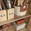 Armoire de rangement en bois de style rustique campagnard, brun