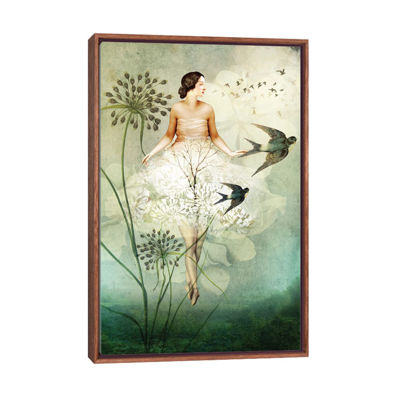 «Flyby» par Catrin Welz-Stein, reproduction, H 40 po x l 26 po x P 1,5 po, Toile avec cadre en bois classique
