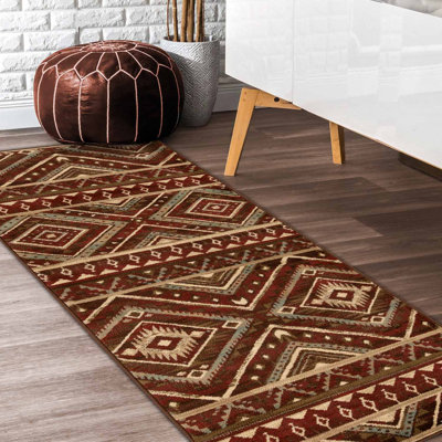 Très grand tapis d'intérieur tissé à la machine Arabella