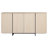 Maisonet Modern TV Stand For TVs Up To 75", Wooden Entertainment Center TV Console With 4 Door Closed Storage And T-Shaped Wood Legs-114222464
