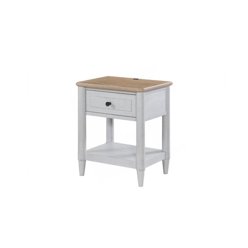 Petite table de chevet pour adolescent - ciment et sable