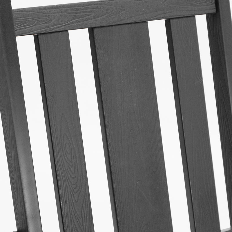 Ensemble de chaises berçantes HDPS 24 pièces Chiemi, Gris