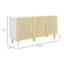 Armoire Sturdy Home, armoire Buffet, armoire d'appoint