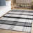 Striped Kilim 902 Hand Loomed 80% Wool; 20% Cotton Plaid Rug-114659596