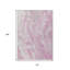 Tapis intérieur lavable abstrait 10 pi x 14 pi rose