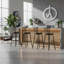 Tabouret de bar pivotant avec tabouret de bar et siège de 24 po et de 29 po à hauteur réglable pour les îlots de cuisine et le bureau-320860085