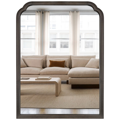 Ancalin Solid Wood Arched Wall Mirror