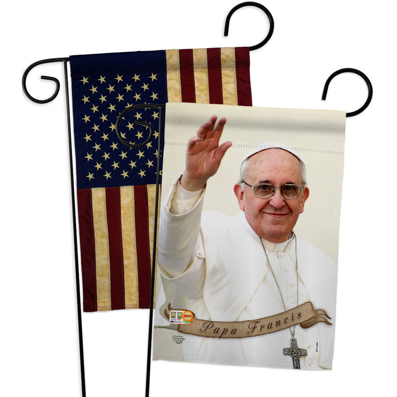 Drapeau de jardin 2 côtés en polyester 18,5 x 13 po