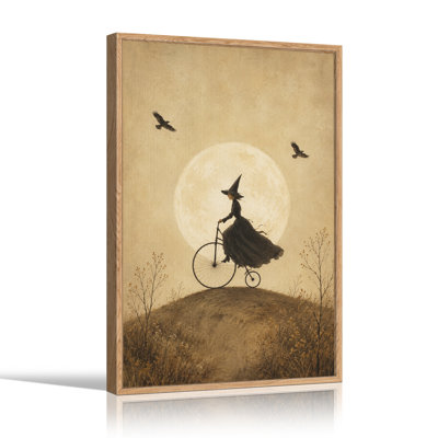 Sépia, sorcière chevauchant Penny
