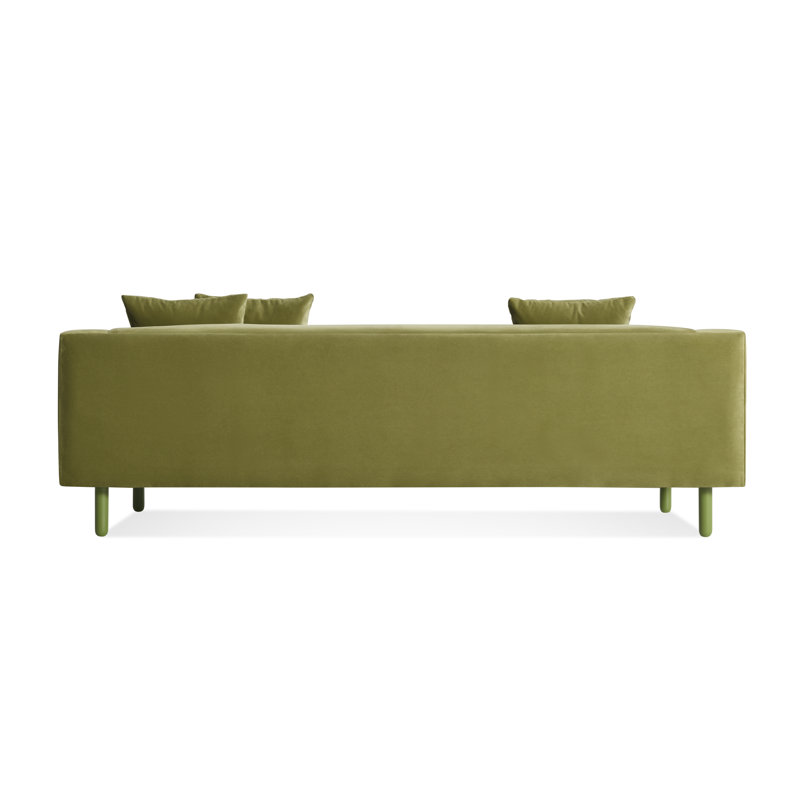 Mono Sofa, Bella Loden Performance Velvet, Grasshopper