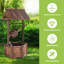 Outdoor Wood Waterfall Fountain