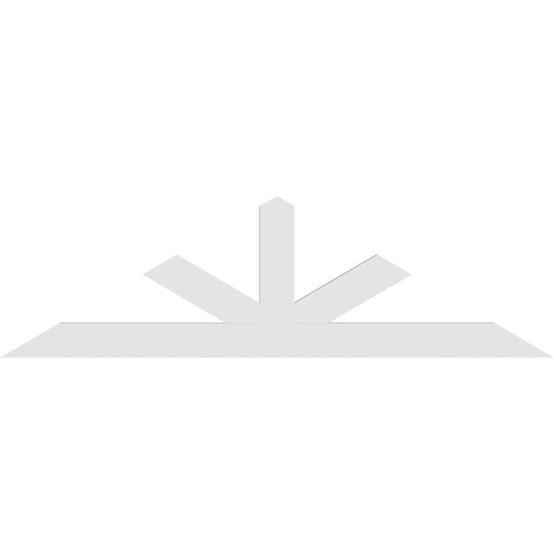 Support à pignon Saratoga, H 28 po x l 96 po (pas: 7/12), P 2 po x F 6 po, PVC