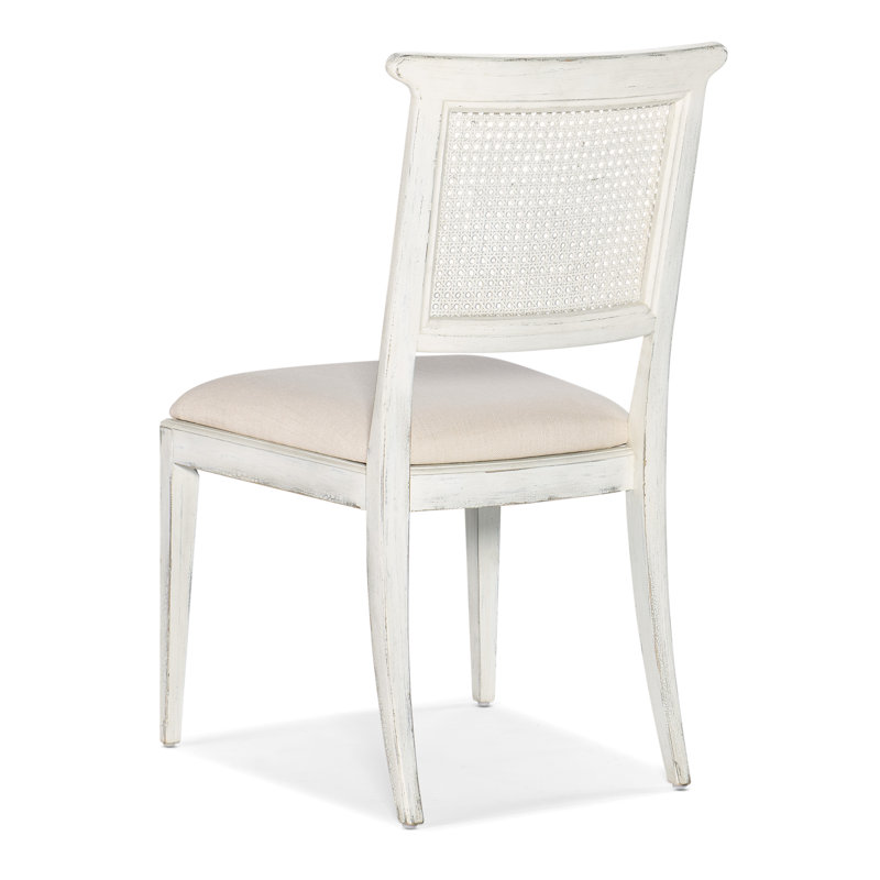 Charleston Upholstered Seat Side Chair, White