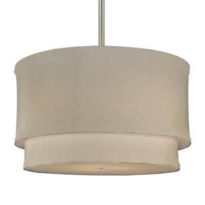 12 - Light Dimmable Drum Chandelier