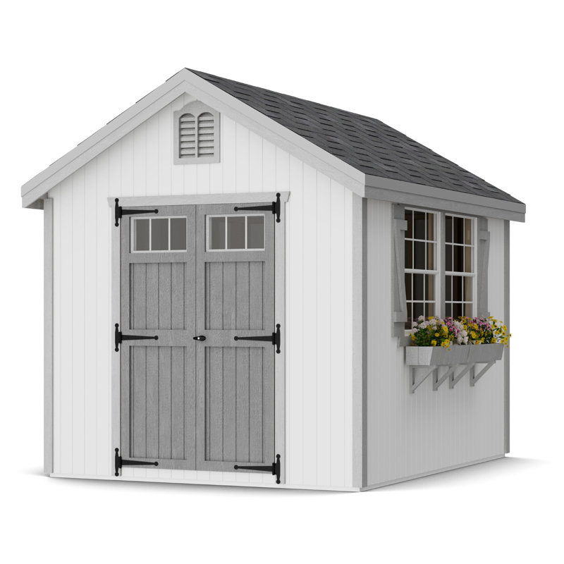 Colonial Williamsburg Outdoor Wood Storage Shed, No, 8' W x 10' D