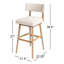 Cardell Swivel Upholstered Bar Stool with Solid Wood Frame-1010372304-1072877174