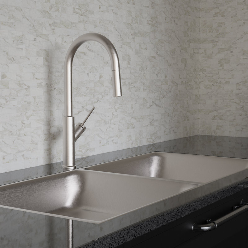 Robinet de cuisine à poignée simple Belanger, Acier inoxydable