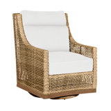 Outdoor Peninsula Gliding Wicker/Rattan Chair with Cushions