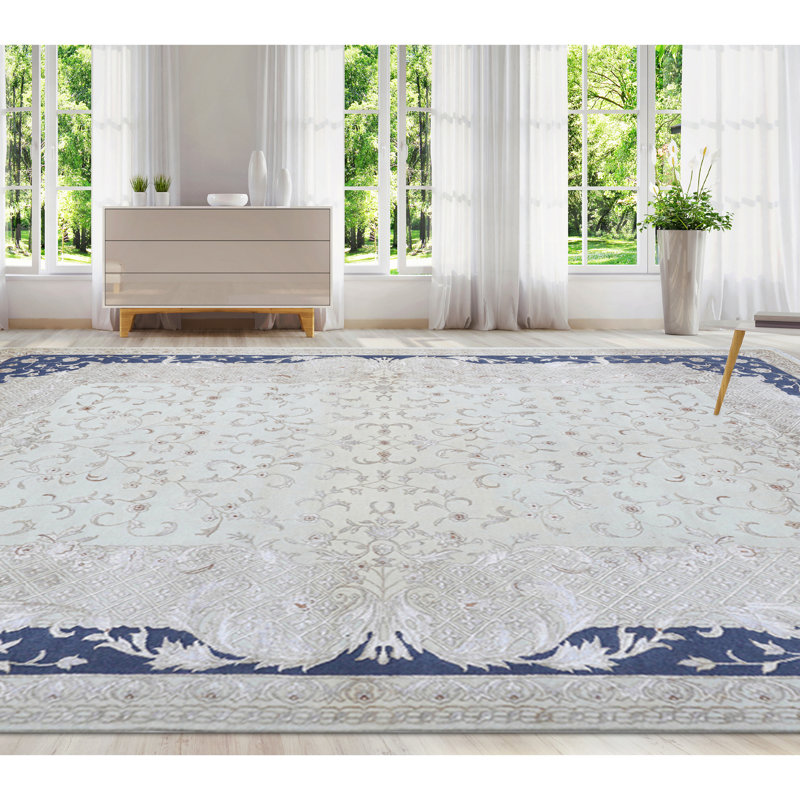 Hand Woven Wool Oriental Area Rug, Rectangle 5' x 8'