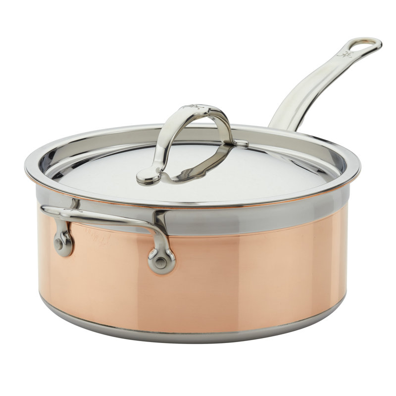 Hestan CopperBond Covered Saucepan, 4 qt.