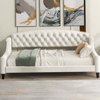 Modern Luxury Tufted Button Daybed For Versatile Living Spaces, Ideal For Relaxation And Comfort