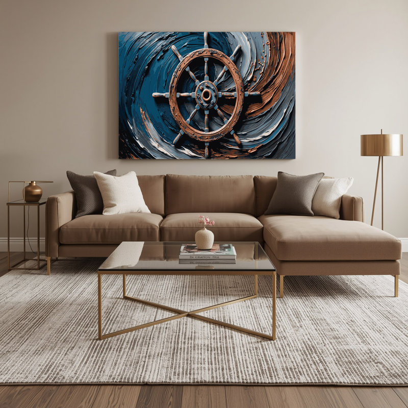 Art mural sur toile gris, H 16 po x l 20 po