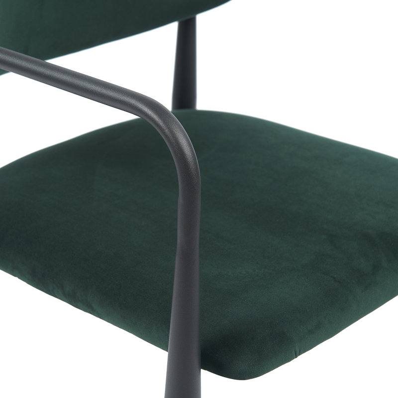 Liam Set of 2 Velvet Dining Chairs, Green