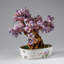 Genuine Amethyst Gemstone Bonsai Tree in Round Ceramic Pot (7")