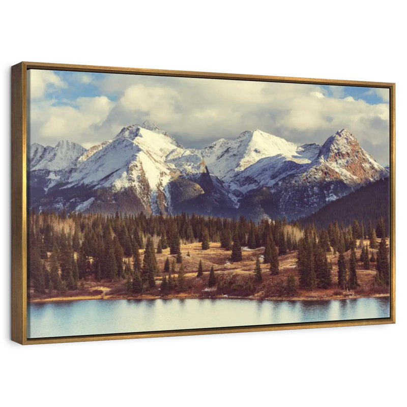 Colorado Rocky Mountains, 46" X 31", Floating Frame Gold
