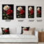 Amour éternel blanc et rose - Très grandes horloges murales florales-99632749
