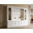 102'' L Large Wine Bar Cabinet With Glass Doors & Lights - Storage With 6 Drawers, Open Shelving
