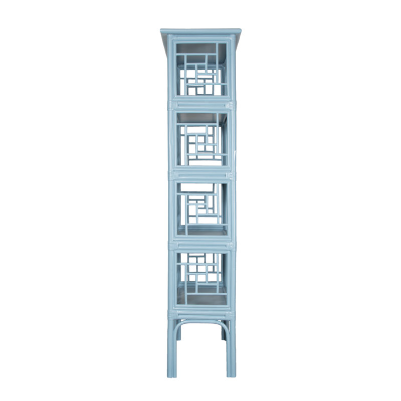 Chippendale Bookcase, Pool Blue