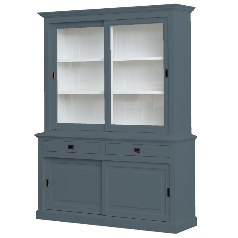 Emilia China Cabinet, Blue Grey