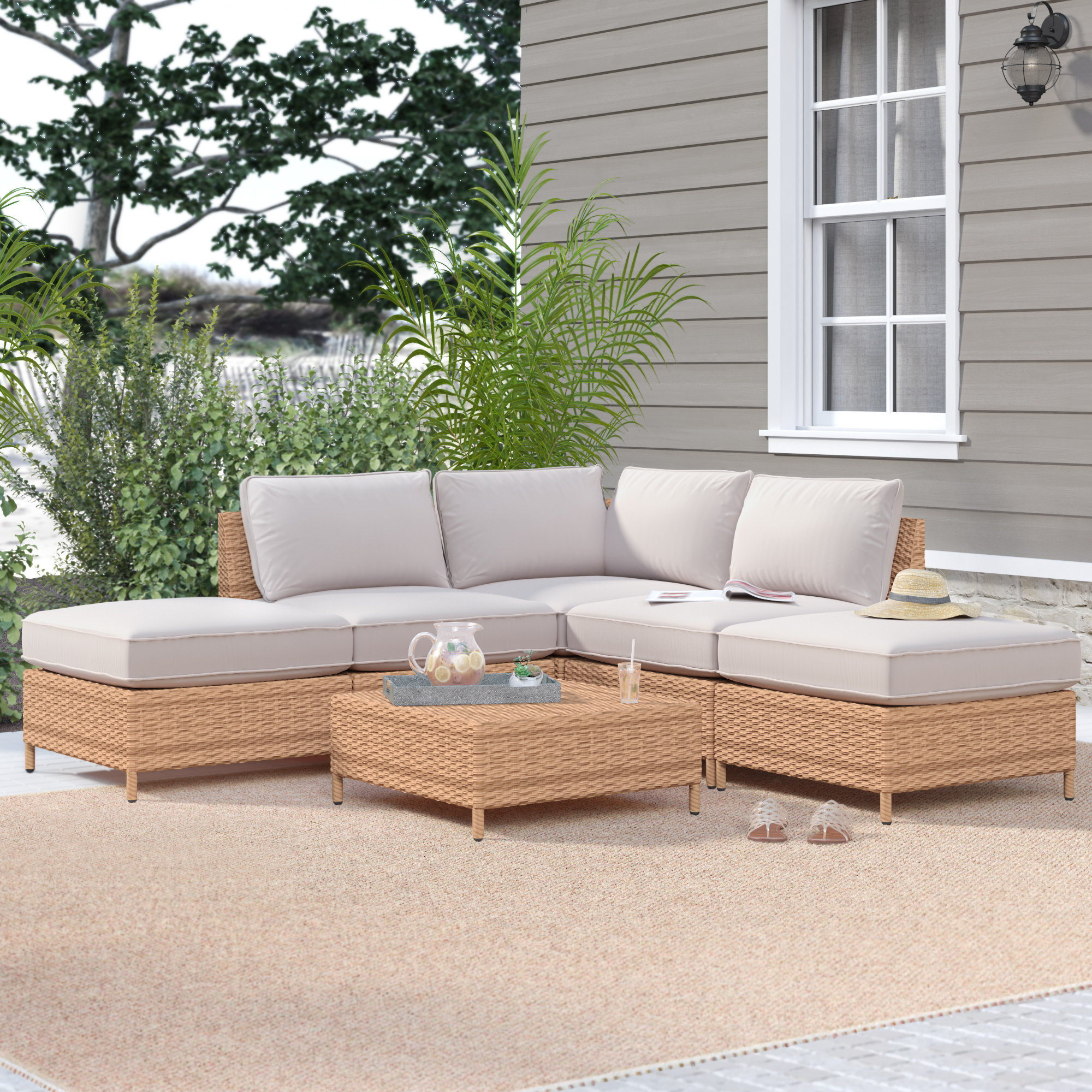 Latitude Run® Keansburg Person Modular Patio Conversation Sets