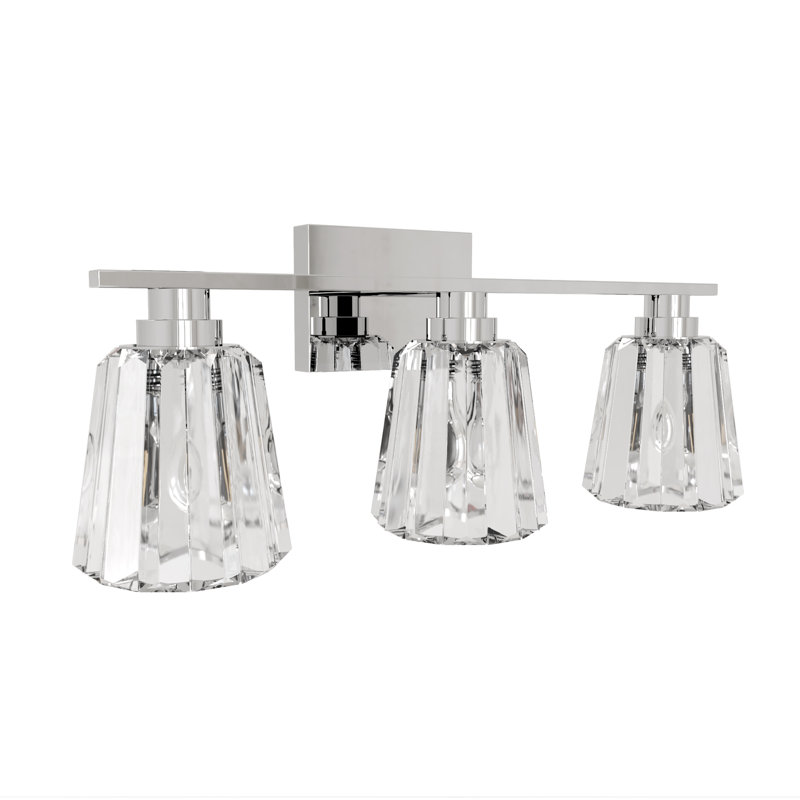 Éclairage pour meuble-lavabo à intensité variable Jaiden, Chrome