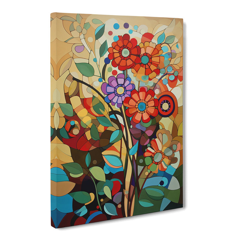 Jonkan Flowers Constructivism Vol.5 - Wrapped Canvas, 50cm H x 35cm W x 3cm D