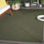 Tapis performance de couleur unie tressé à la main et lavable à la machine Garbrand