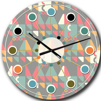 Horloge murale rétro Mid-Century