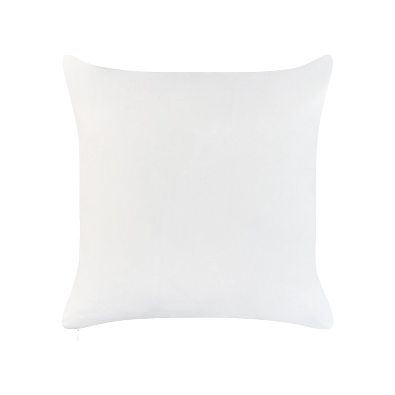 Indoor / Outdoor Green, White Square Throw Cushion