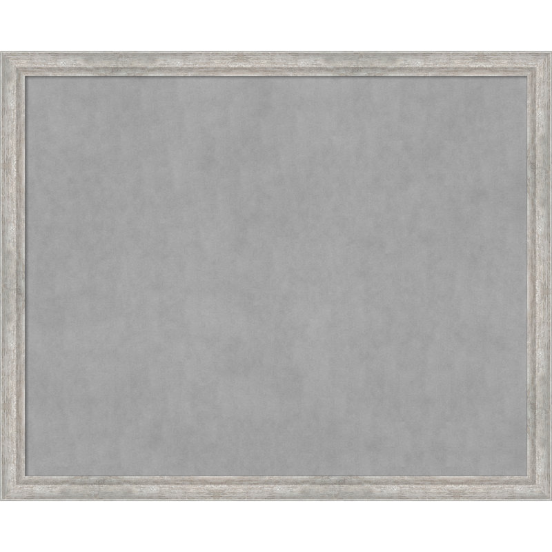 Tableau magnétique angulaire à cadre argenté, H 35 po x l 43 po