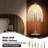 Elegant Crystal Table Lamp  With Crystal Bead String Shades And Marble Textured Base