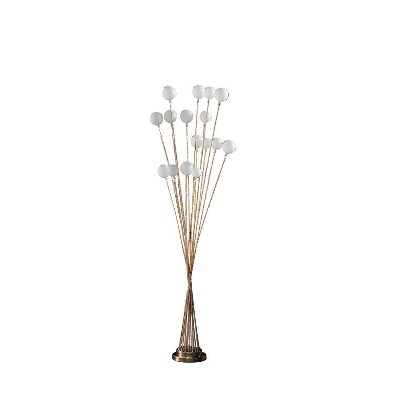 Akilesh 61.5'' Tree Floor Lamp, Gold