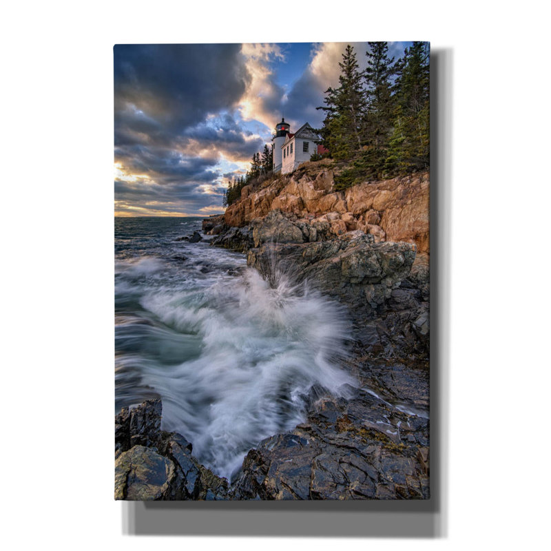 Art mural sur toile Epic Graffiti «Rising Tide At Bass Harbor Head» par Rick Berk