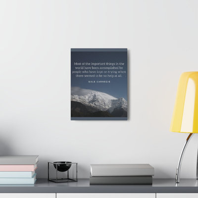Keep On Trying - Wrapped Canvas Print
