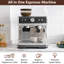 Blue Elephant Stovetop Semi-Automatic Espresso Machine Espresso Maker with Frother-925989528