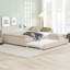 Upholstered Platform Bed With USB And Trundle