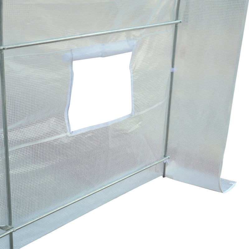 Haralson 7 Ft W x 8 Ft D Greenhouse, White