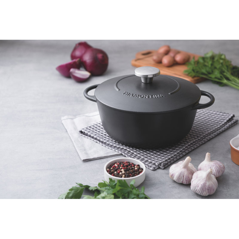 Tramontina Trento Cast Iron Round Dutch Oven, 31.2cm, 4L